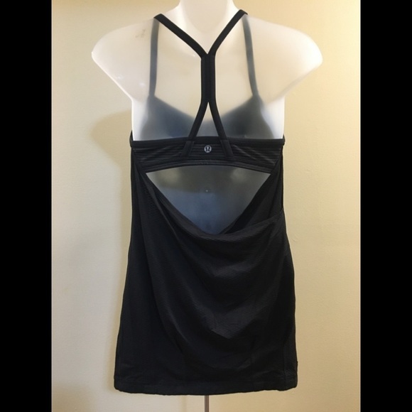 L.Lululemon C.Y.B Tank Black / Hyper Stripe Black - Picture 11 of 16